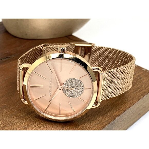 Michael Kors Women's Watch MK3845 Portia Quartz 37mm Rose Gold Stainless… - Picture 7 of 13